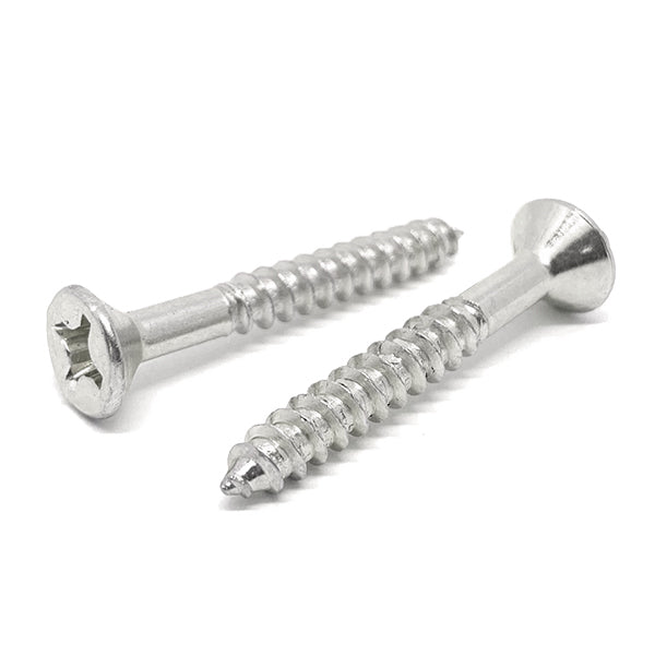 #8x1-3/4" Stainless Steel Phillips Flat Head Wood Screws
