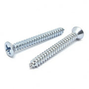 #12x2" Phillips Oval Head Type AB Self Tapping Sheet Metal Screws Zinc