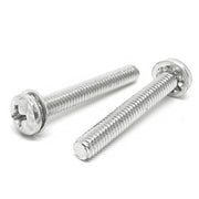 #4-40x1" 410 Stainless Steel Internal Tooth Sems Phillips Pan Head Machine Screws