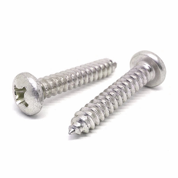 #14x2" Stainless Steel Phillips Pan Head Type A Self Tapping Screws