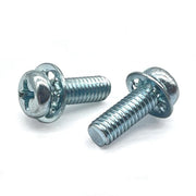 #8-32x1/4" Internal Tooth Sems Phillips Pan Head Machine Screws Zinc