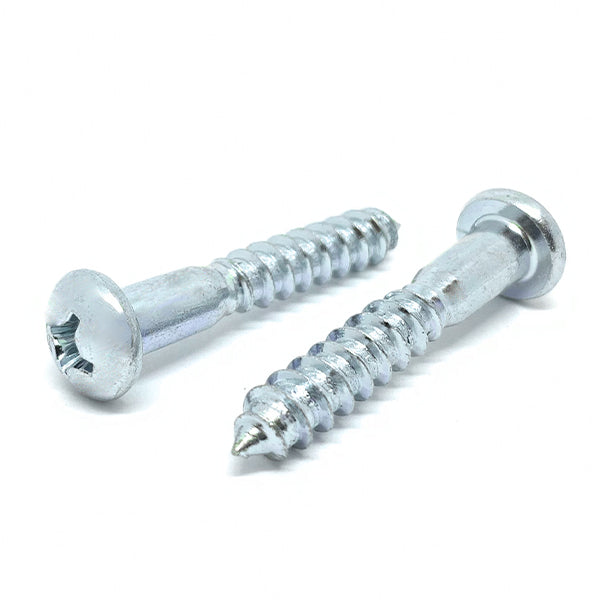 #10x1" Phillips Round Head Wood Screws Zinc Clear