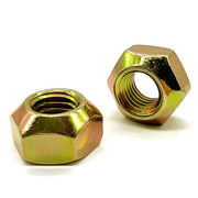 M14-2.0 Class 10 Hex Top Lock Nuts Coarse Thread Zinc Yellow