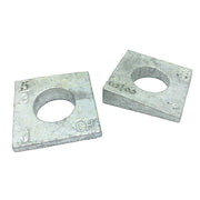 1 X 2" Square Beveled Washer Malleable Iron Hot Dip Galvanized