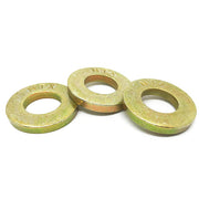 7/16" SAE Grade 8 Extra Thick Flat Washers Zinc Yellow