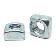 5/8"-11 Steel Square Nuts Zinc Clear