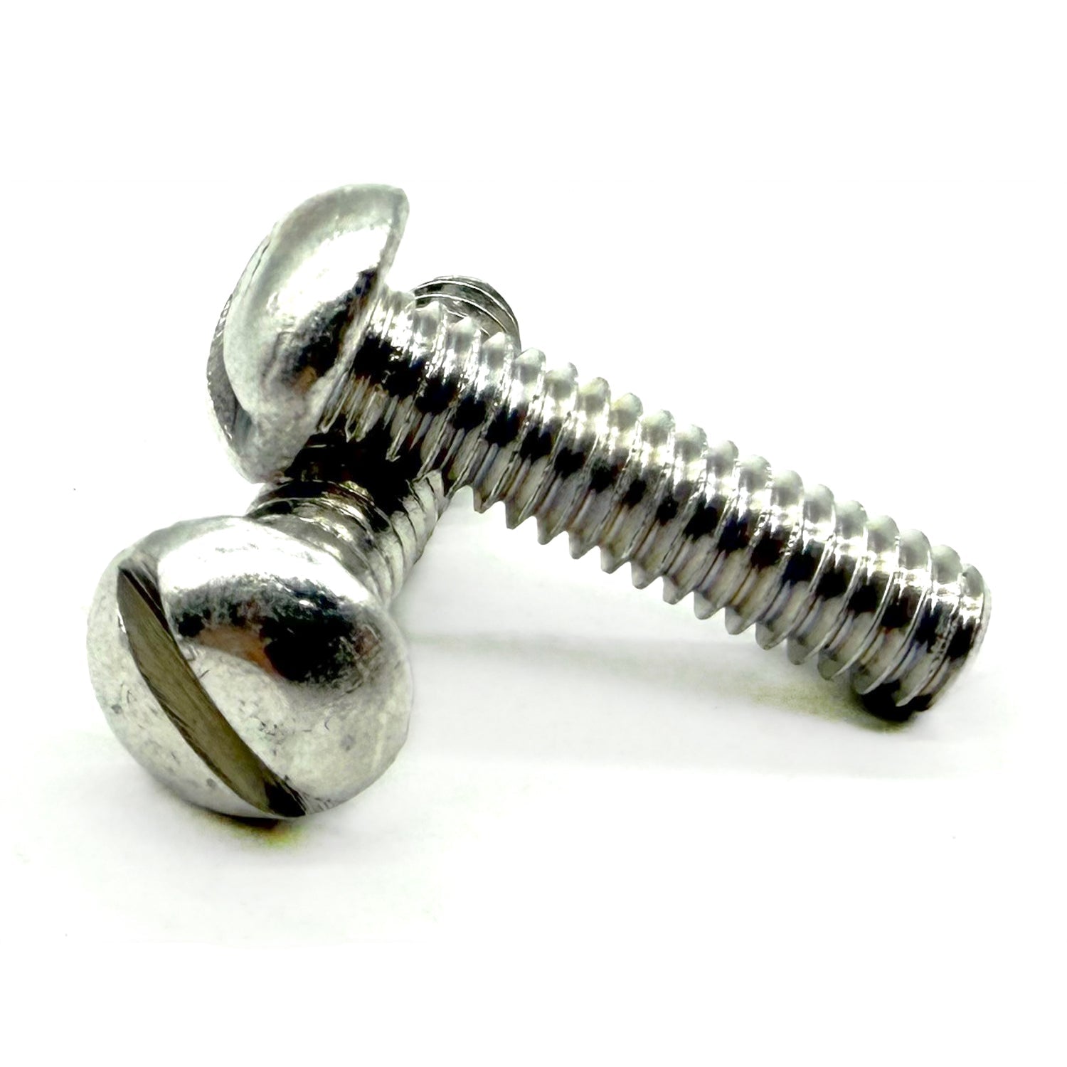 #8-32x3/8" Aluminum Slotted Round Head Machine Screw