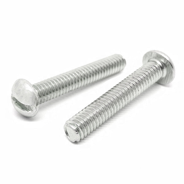 #10-32x1-1/4" Stainless Steel Slotted Round Head Machine Screws Steel