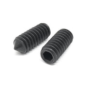M12-1.75x25 Class 45H Cone Point Allen Socket Set Screws Black Oxide