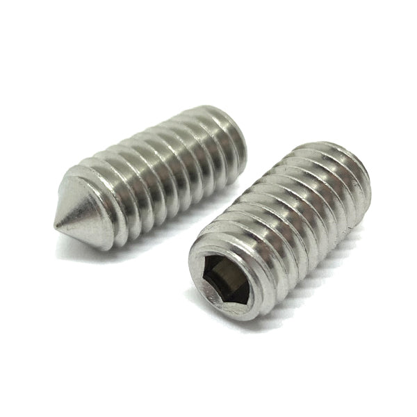 #10-24x1/2" Stainless Steel Cone Point Allen Socket Set Screw