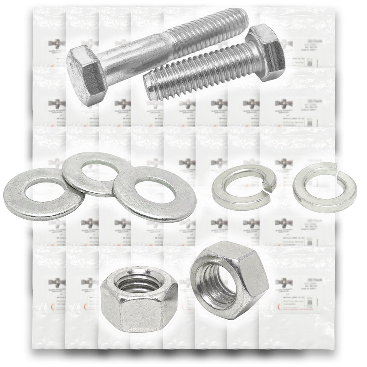 3/8"-24 Fine 18-8 Stainless Steel Hex Cap Screws, Nuts, & Washers - 754 PCS