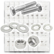 3/8"-24 Fine 18-8 Stainless Steel Hex Cap Screws, Nuts, & Washers - 754 PCS