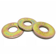 7/16" USS Grade 8 Flat Washers Zinc Yellow