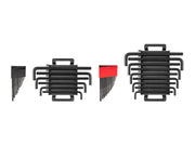 Ball End and Flat End Hex L-Key Set with Holders and Racks, 43-Piece (0.050 - 3/4 in., 1.3 - 19 mm)