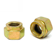1"-8 Grade L-9 Hex Collar Locknuts USA Zinc Yellow