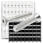 Metric Stainless A2-70 Flat Head Socket Cap Screws  - 1511 PCS