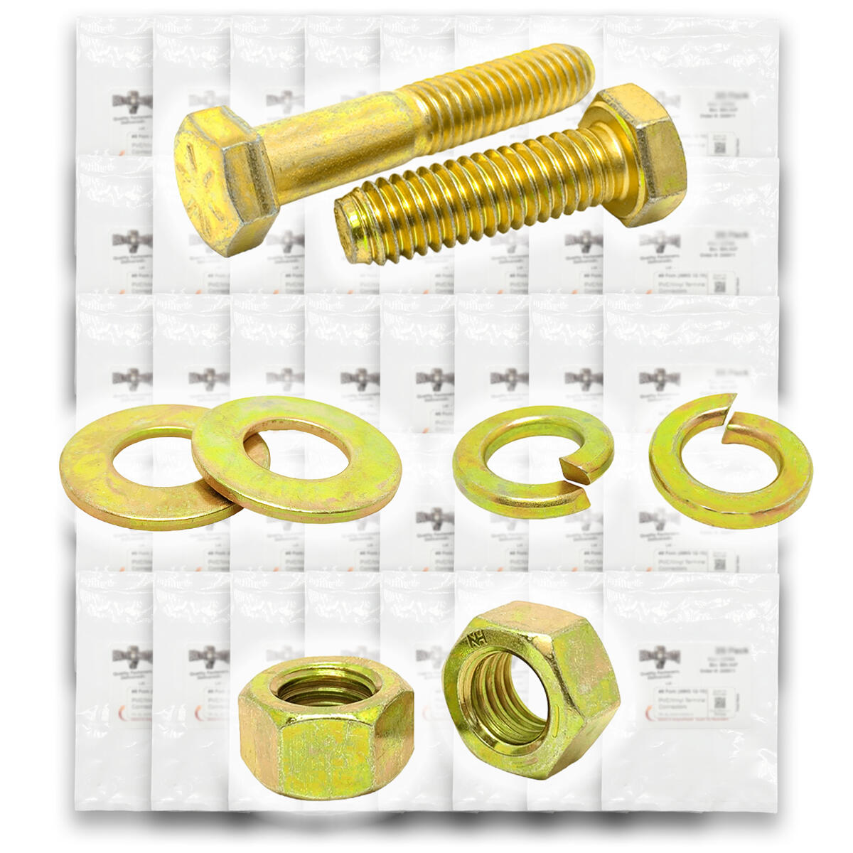 Inch Grade 8 Hex Cap Screws, Hex Nuts, Flat & Lock Washers - 4022 PCS