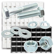 Metric Class 8.8 Coarse Hex Cap Screws, Hex Nuts, Flat & Lock Washers - 2012 PCS