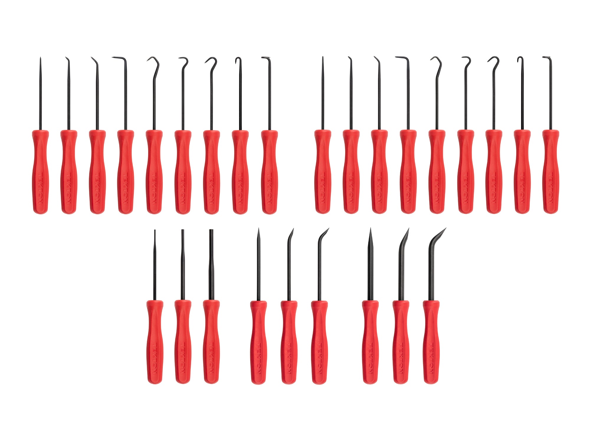 Pointed and Blunt Pick, Hook, Probe, and Mini Pry Bar Set (27-Piece)